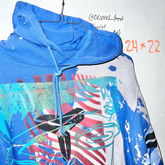 (1 of 1) [One Off Custom] AOP Goggle Face Acidwash Wash Sheeth Kobe Pullover - Picture 6 of 8